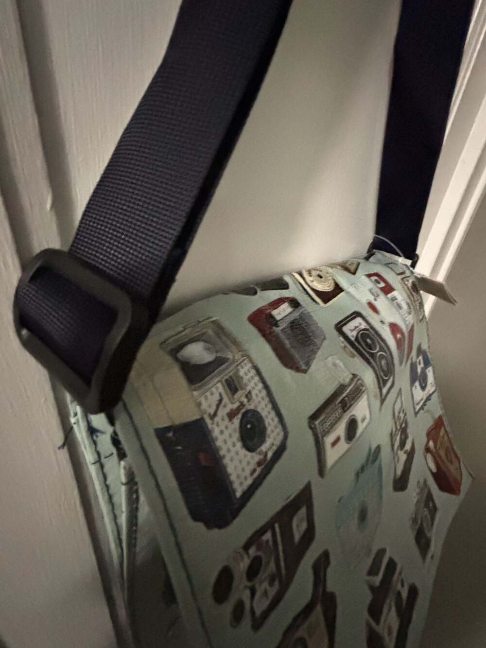 Blue Q Camera Print Messenger Bag - Picture 7 of 7